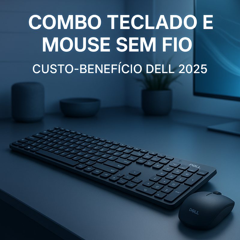 Combo teclado e mouse sem fio com melhor custo-benefício para home office 2025