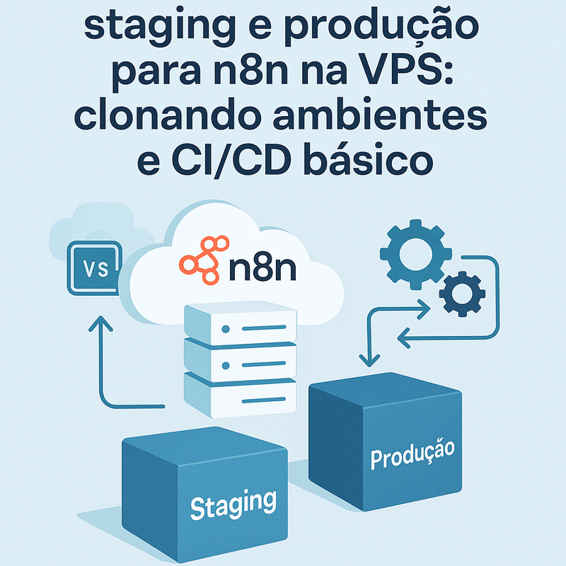 Como configurar staging e produção para n8n na VPS: clonando ambientes e CI/CD básico