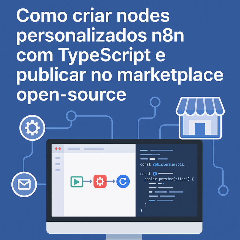 Como criar nodes personalizados n8n com TypeScript e publicar no marketplace open-source