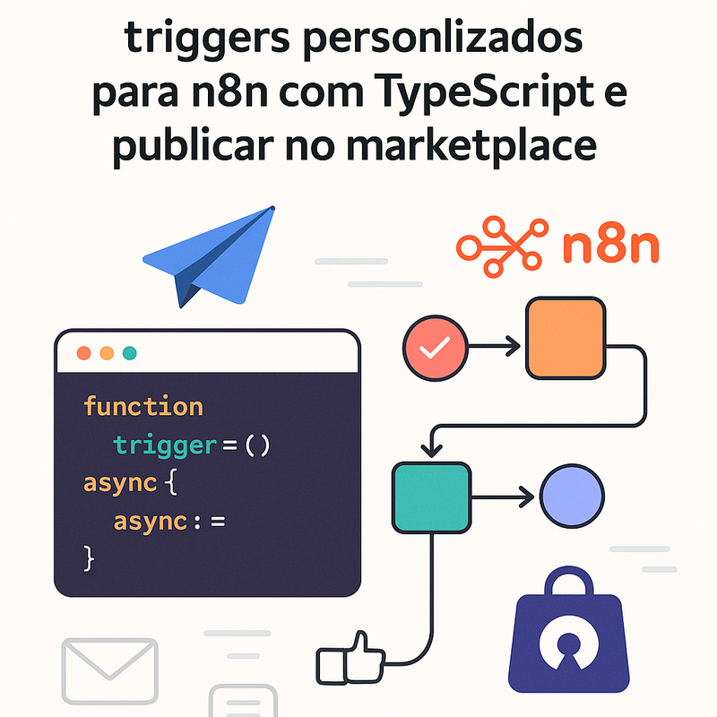 Como criar nodes e triggers personalizados para n8n com TypeScript e publicar no marketplace