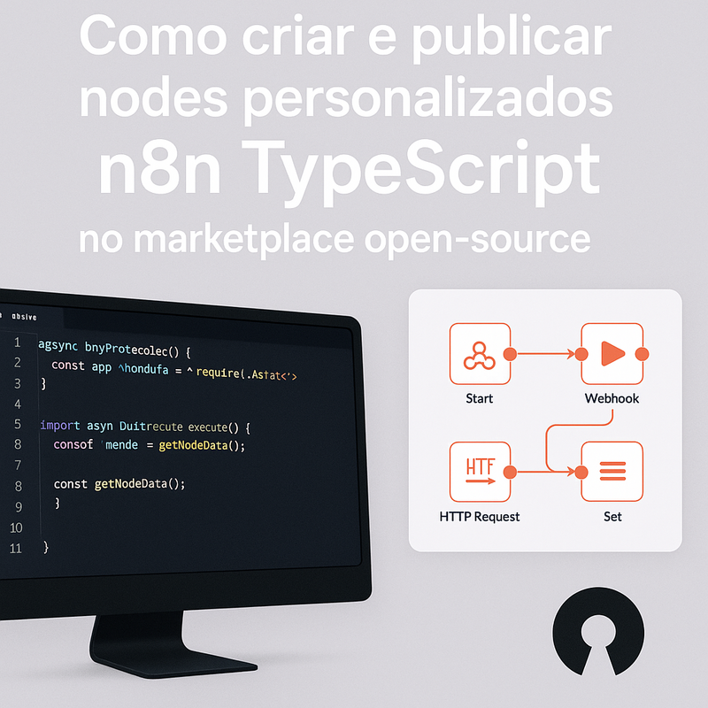 Como criar e publicar nodes personalizados n8n TypeScript no marketplace open-source