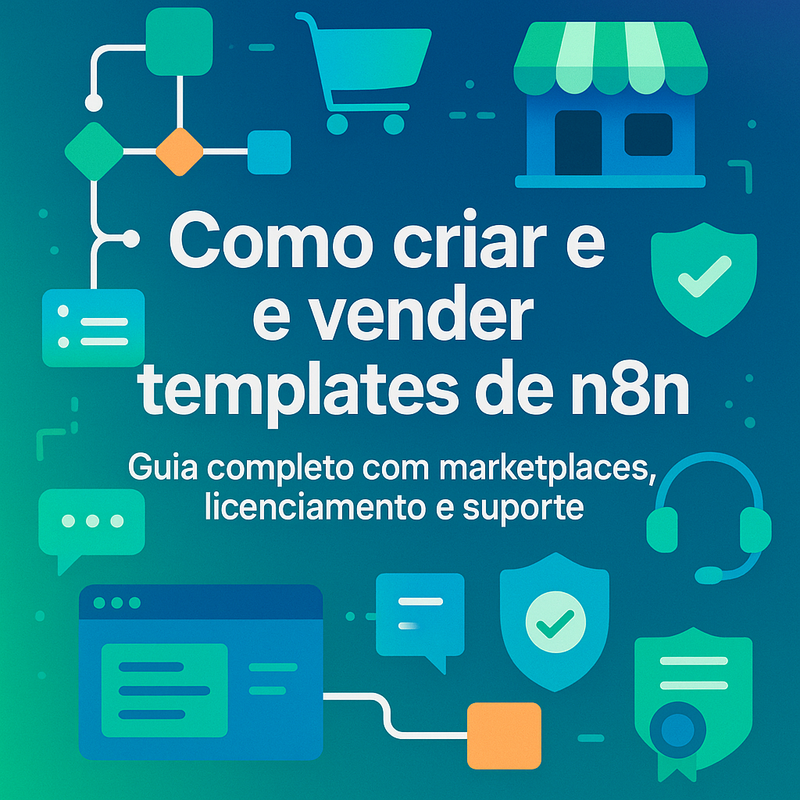 Como criar e vender templates de n8n: guia completo com marketplaces, licenciamento e suporte