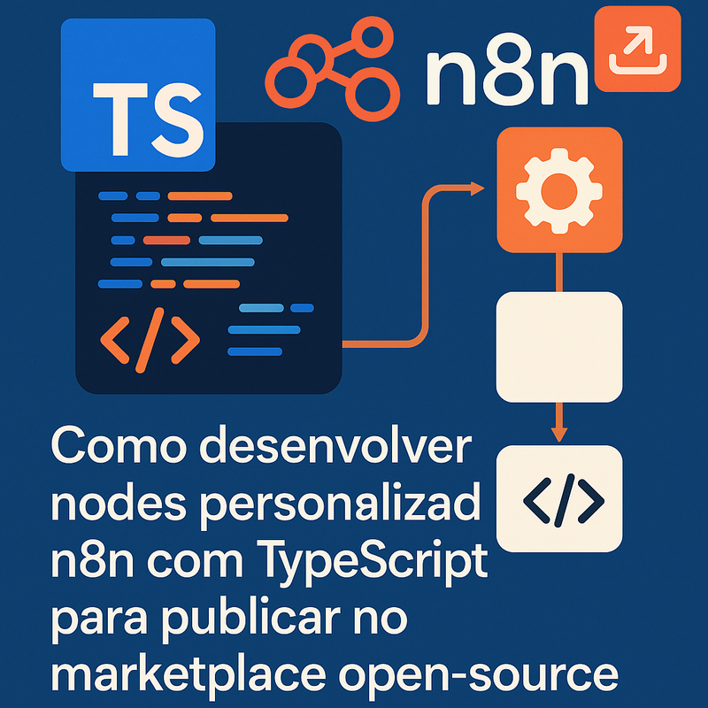 Como desenvolver nodes personalizados n8n com TypeScript para publicar no marketplace open-source