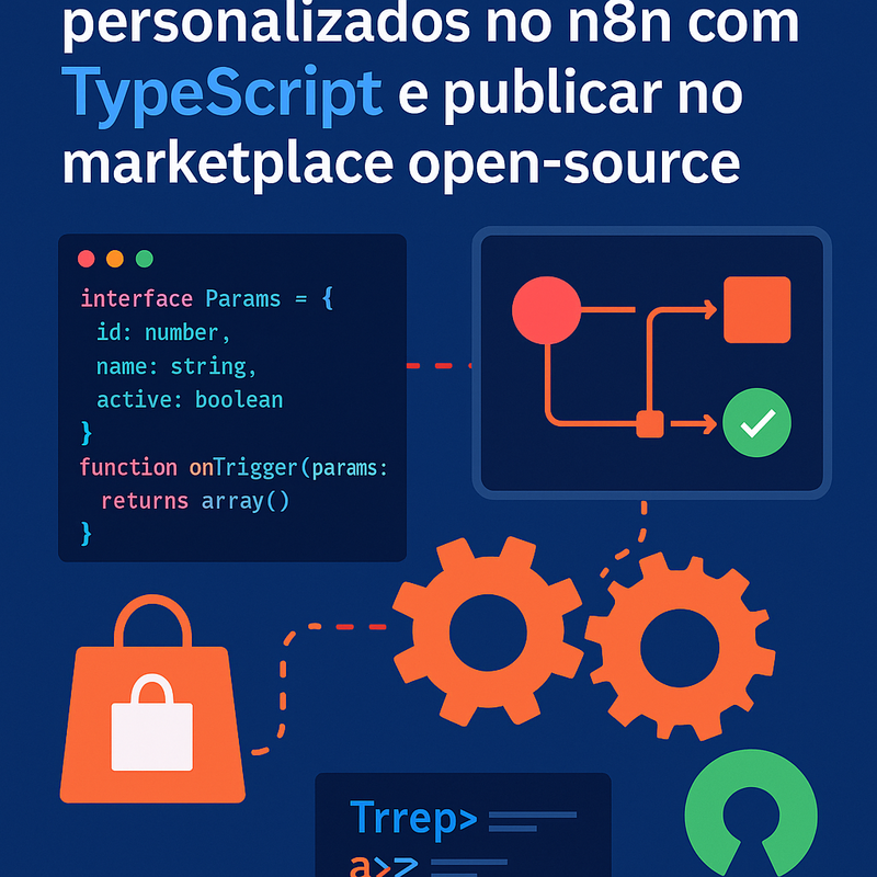 Como desenvolver nodes e triggers personalizados no n8n com TypeScript e publicar no marketplace open-source