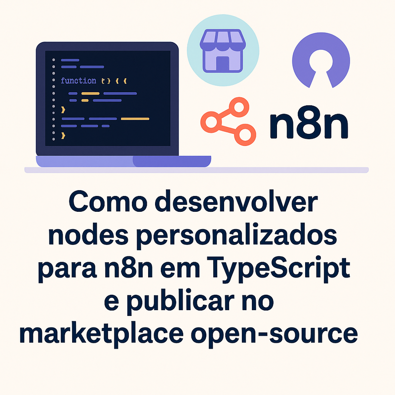 Como desenvolver nodes personalizados para n8n em TypeScript e publicar no marketplace open-source