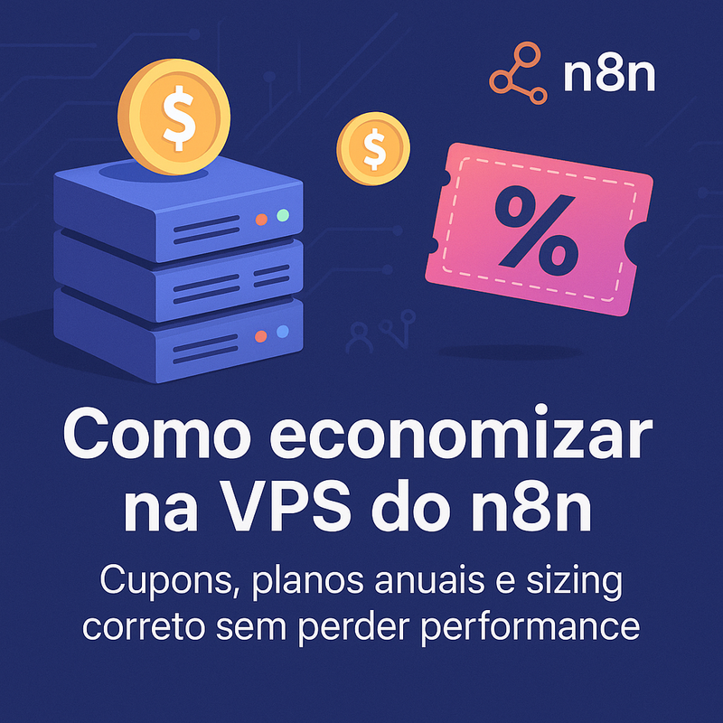 Como economizar na VPS do n8n: cupons, planos anuais e sizing correto sem perder performance