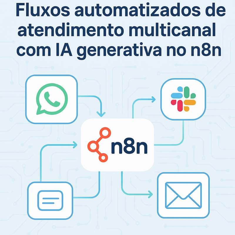 Como criar fluxos automatizados de atendimento multicanal com IA generativa no n8n