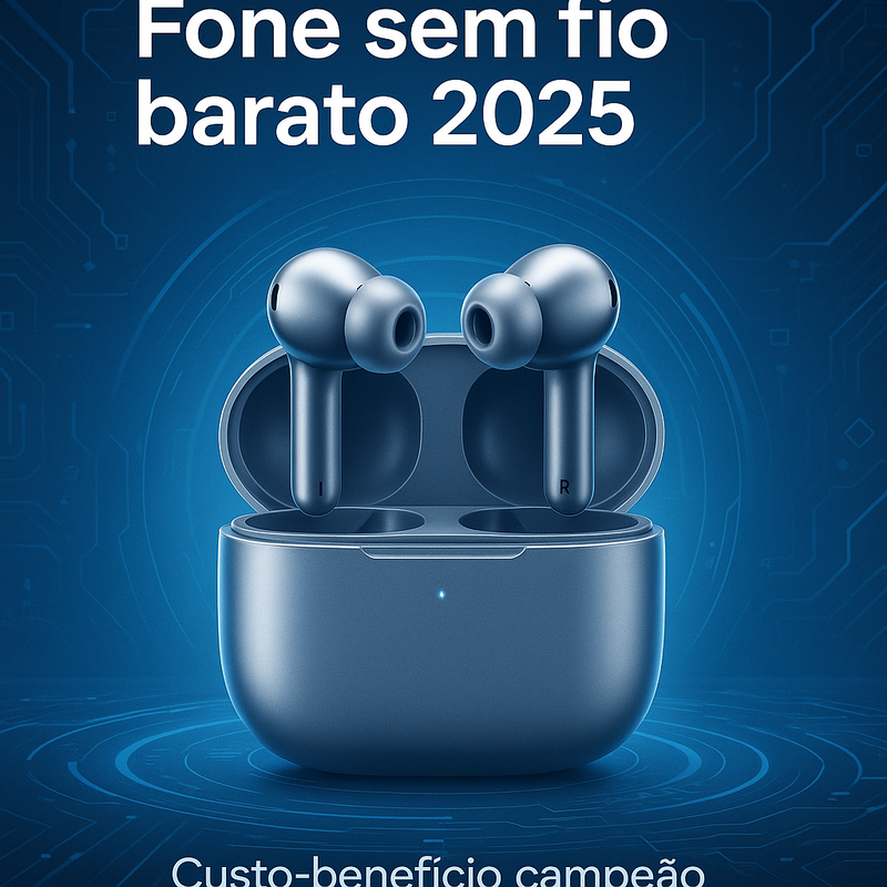 Fone sem fio barato com melhor custo-benefício para celular em 2025