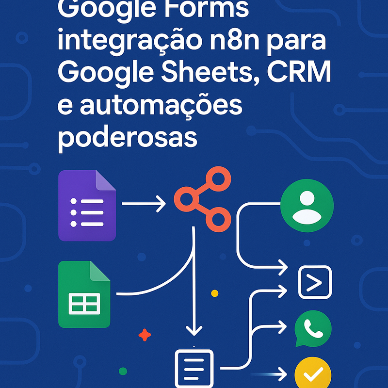 Google Forms integração n8n para Google Sheets, CRM, e automações poderosas