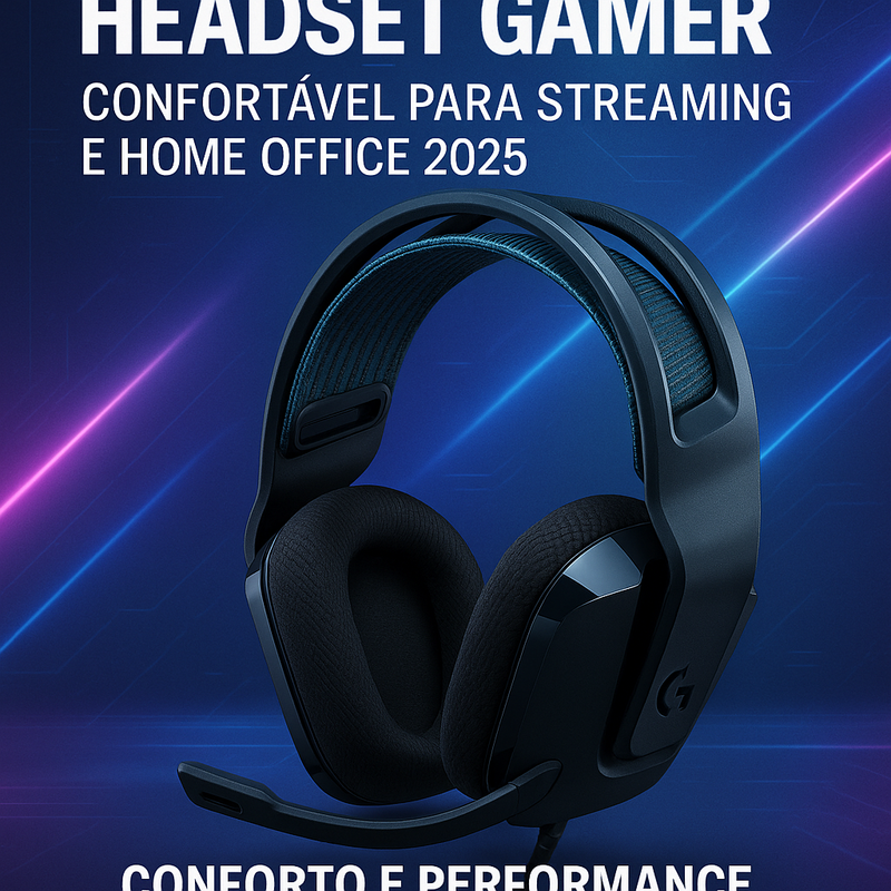 Headset Gamer para Streaming e Home Office com Conforto em 2025