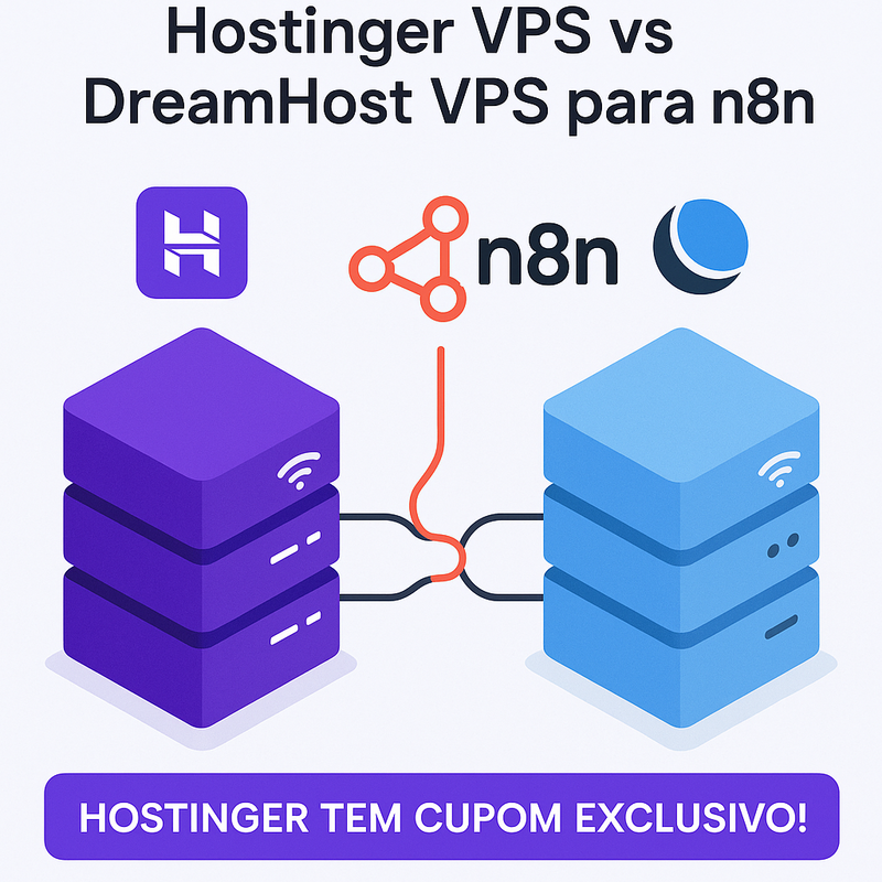 Hostinger VPS vs DreamHost VPS para n8n: Qual é a Melhor Opção?