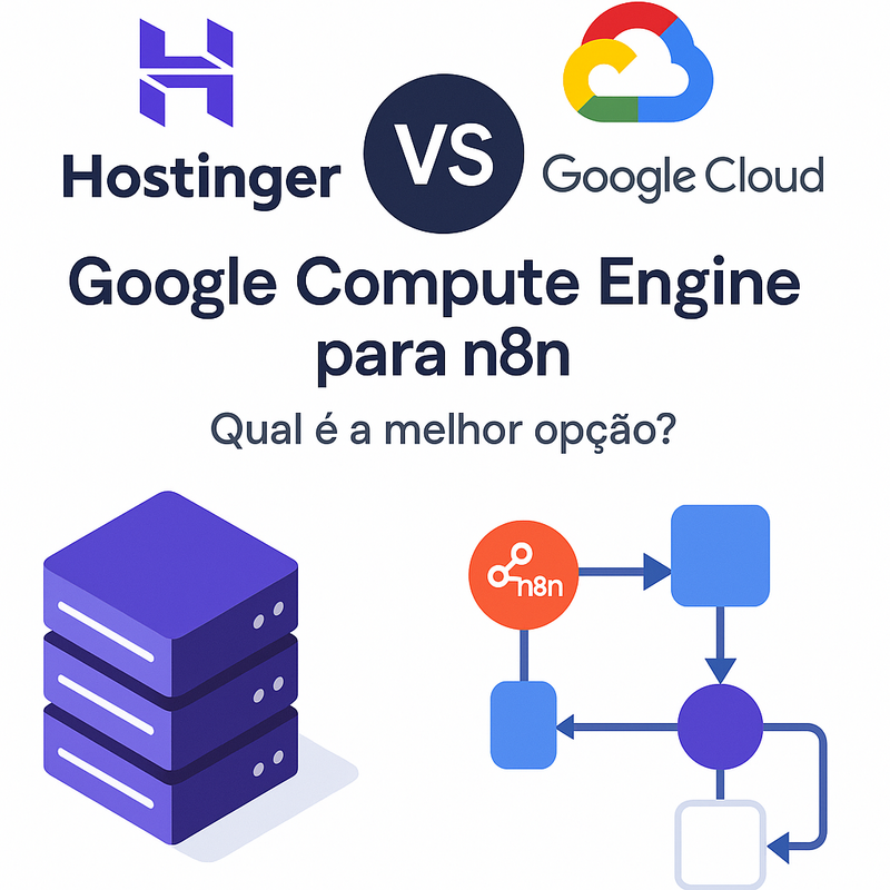Hostinger VPS vs Google Compute Engine para n8n: Qual é a melhor opção?