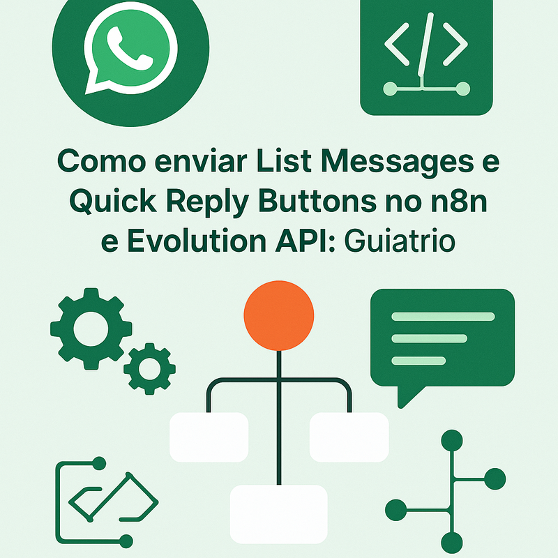 Como enviar List Messages e Quick Reply Buttons no WhatsApp com n8n e Evolution API: Guia prático