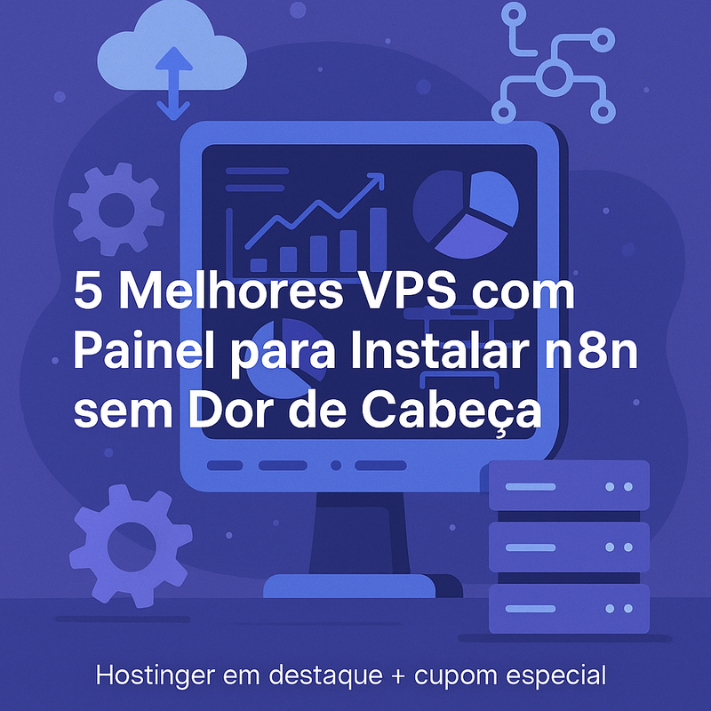 5 melhores VPS com painel para instalar n8n sem dor de cabeça