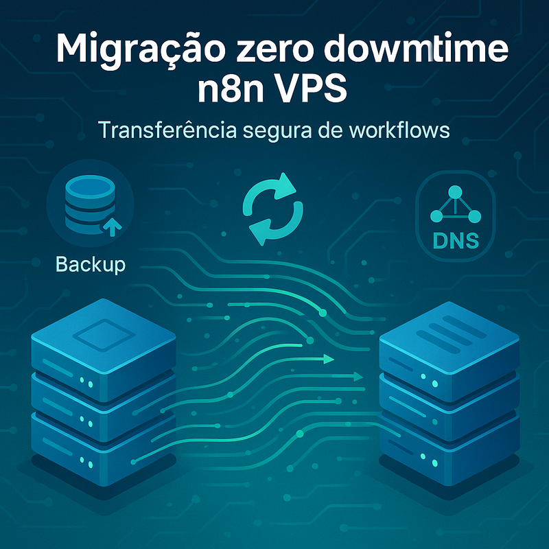 Migração zero downtime n8n VPS: como transferir workflows com segurança