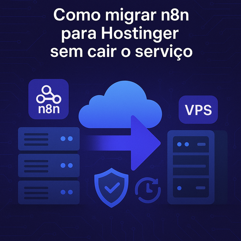 Como migrar n8n para Hostinger sem cair o serviço: passo a passo completo