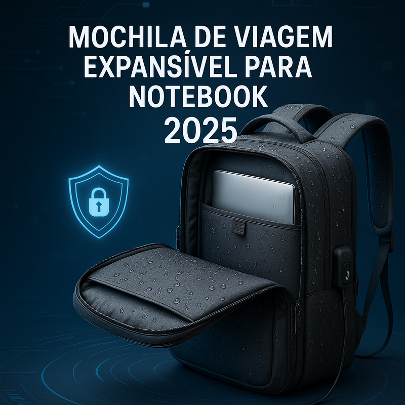 Mochila de viagem expansível: a melhor escolha para levar notebook em 2025