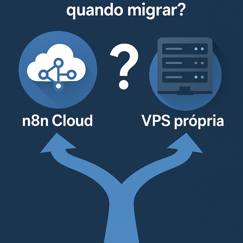 Comparativo n8n Cloud vs VPS própria: quando vale migrar?