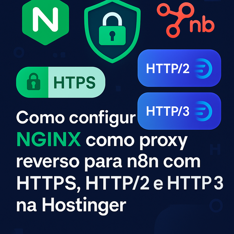 Como configurar NGINX como proxy reverso para n8n com HTTPS, HTTP/2 e HTTP/3 na Hostinger