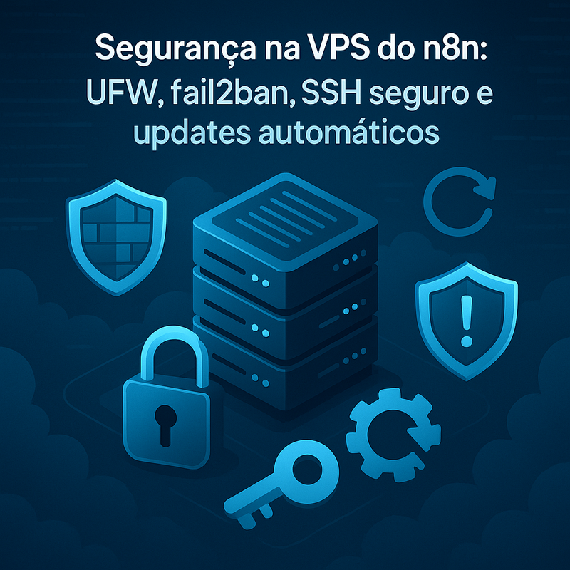 Segurança na VPS do n8n: UFW, fail2ban, SSH seguro e updates automáticos