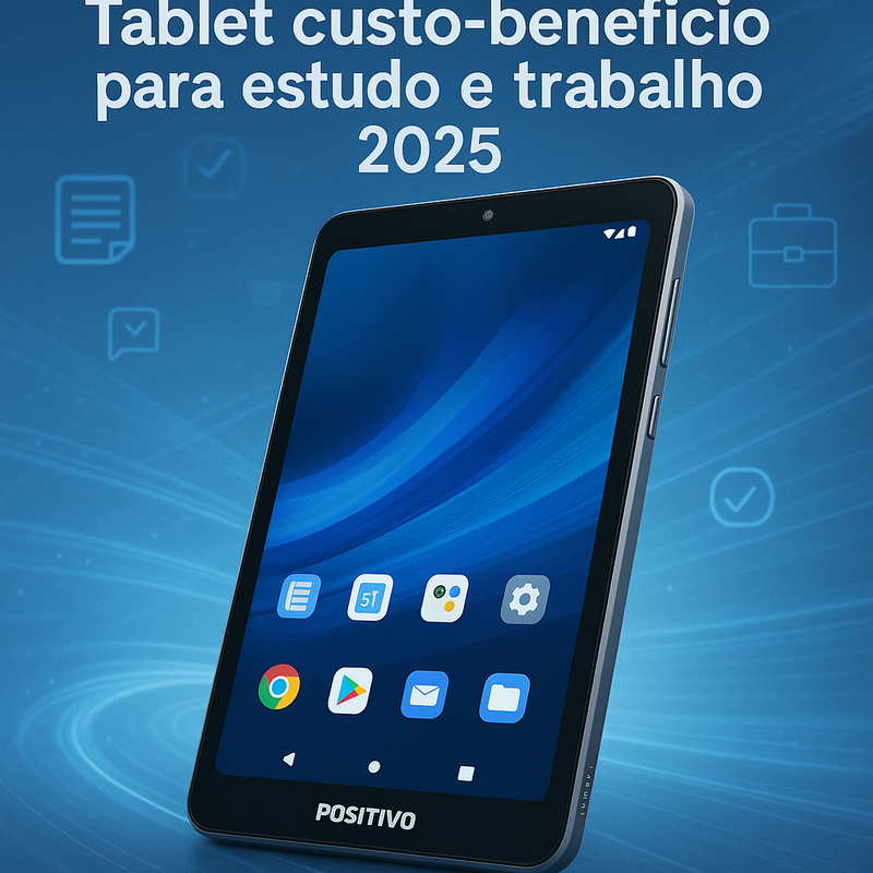 Tablet custo-benefício para estudo e trabalho em 2025