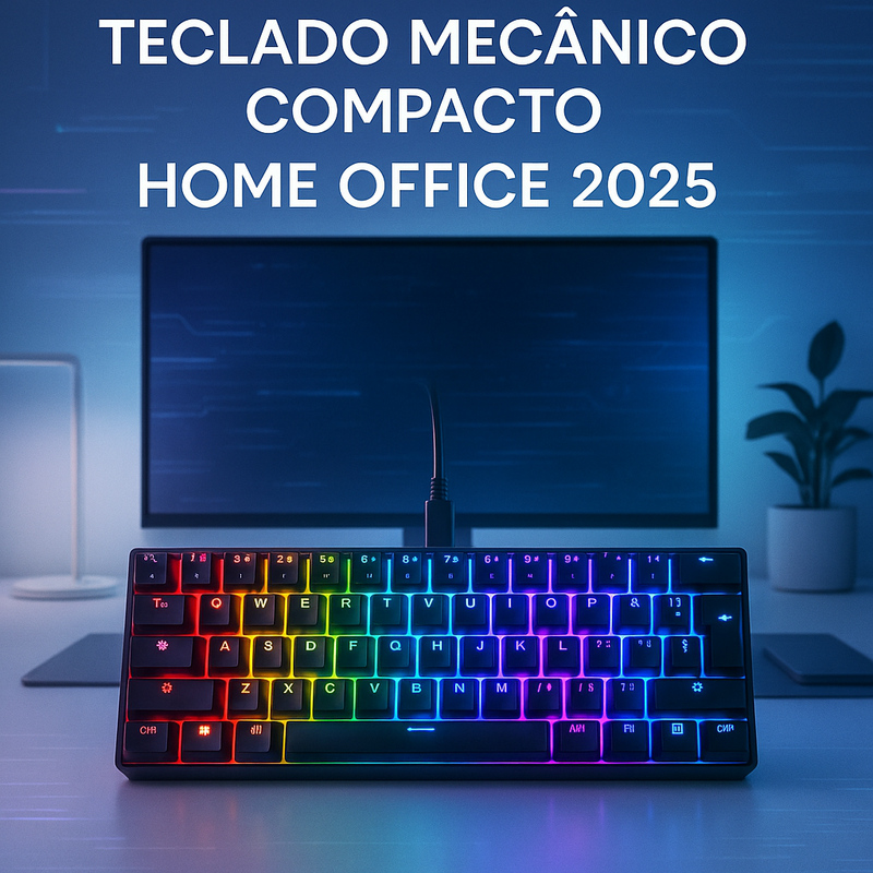 Teclado Mecânico Compacto com Melhor Custo-Benefício para Home Office 2025
