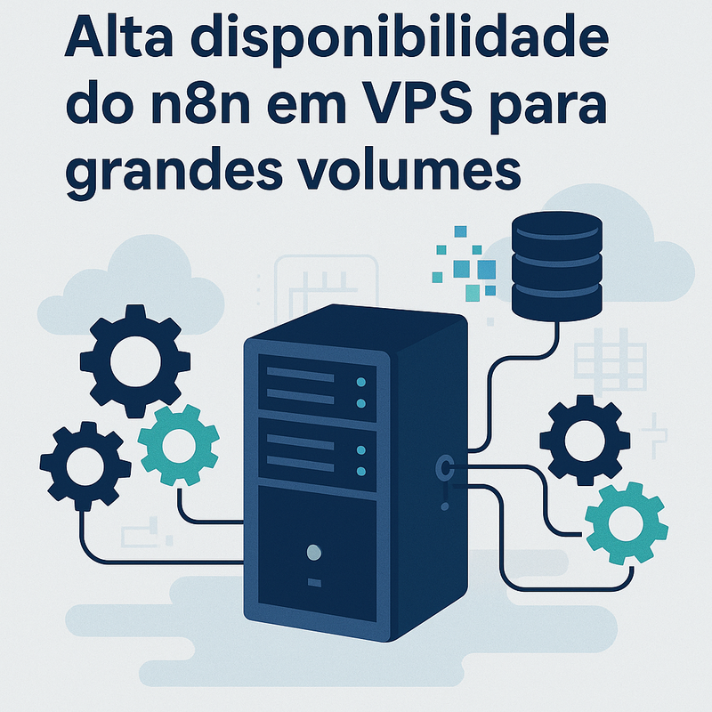 Como garantir alta disponibilidade do n8n em VPS para grandes volumes