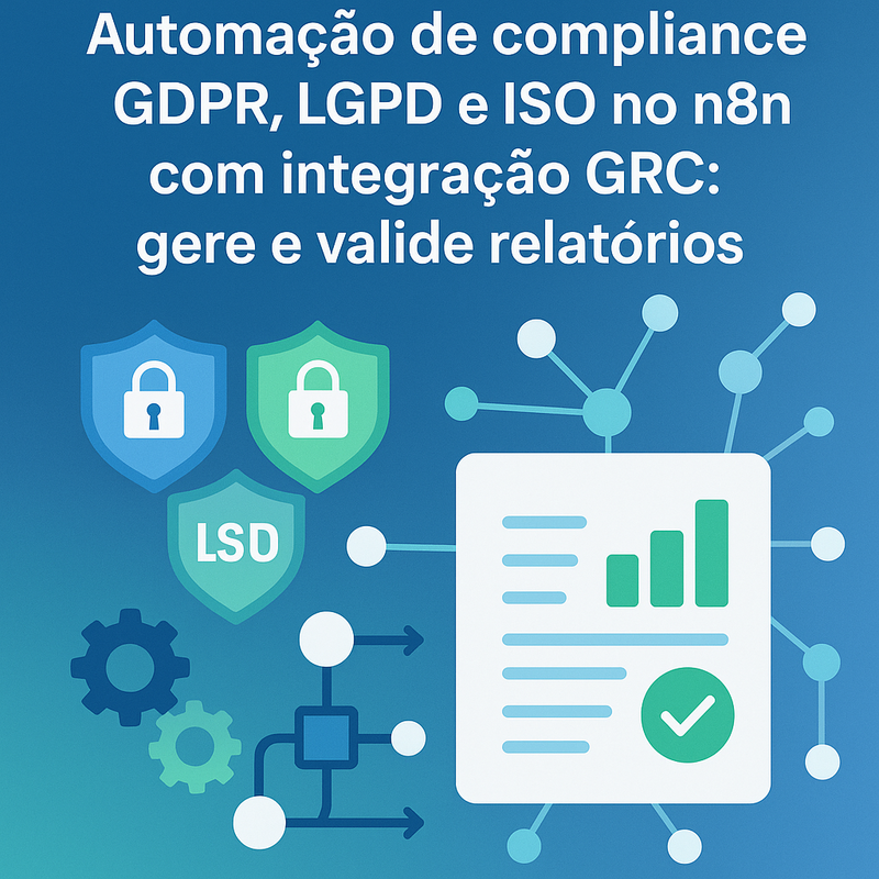 Automação de compliance GDPR, LGPD e ISO no n8n com integração GRC: gere e valide relatórios