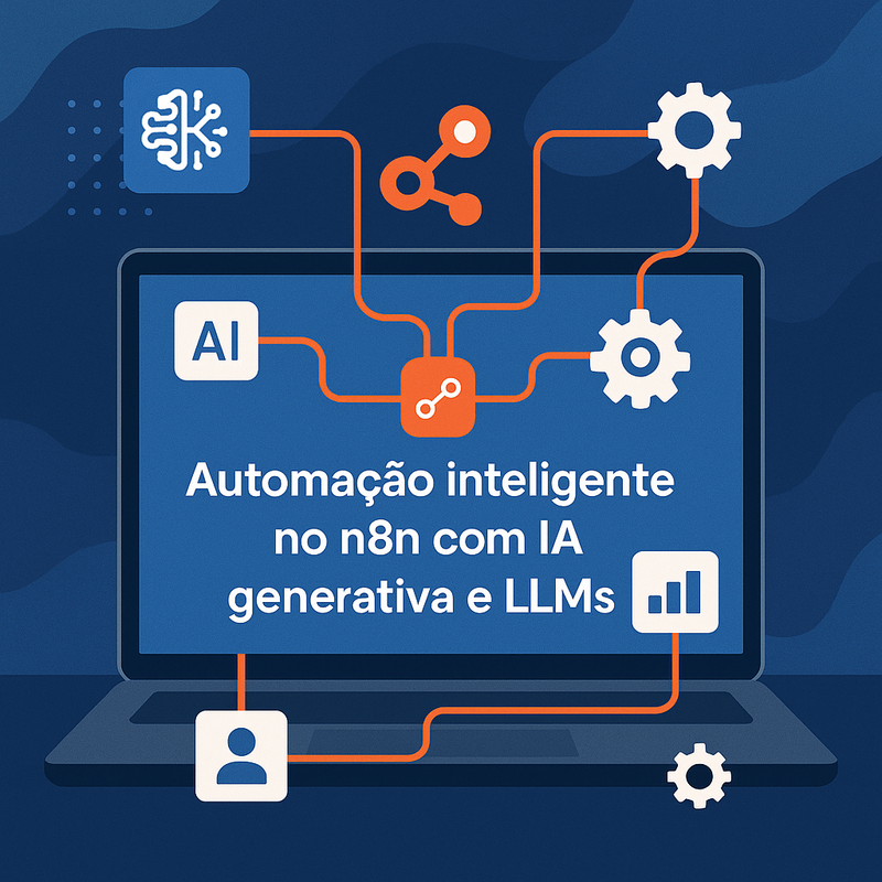 Como construir automação inteligente no n8n com IA generativa e LLMs