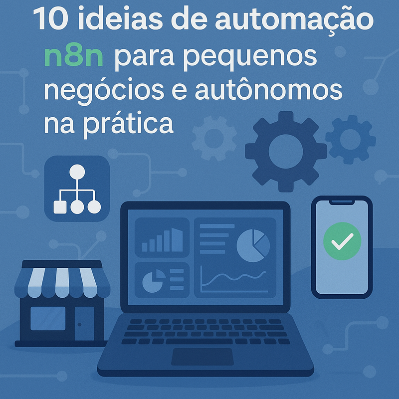 10 ideias de automação n8n para pequenos negócios e autônomos na prática