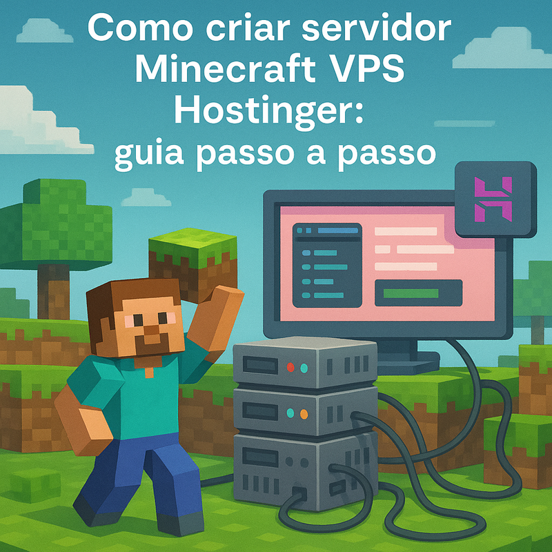 Como criar servidor Minecraft VPS Hostinger: guia passo a passo