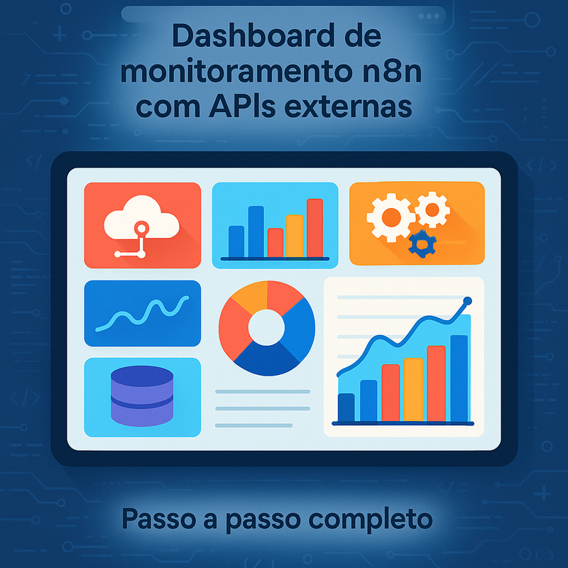 Dashboard de monitoramento n8n com APIs externas: passo a passo completo