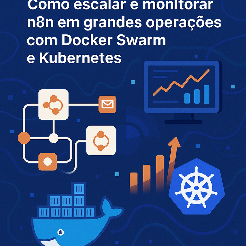 Como escalar e monitorar n8n em grandes operações com Docker Swarm e Kubernetes