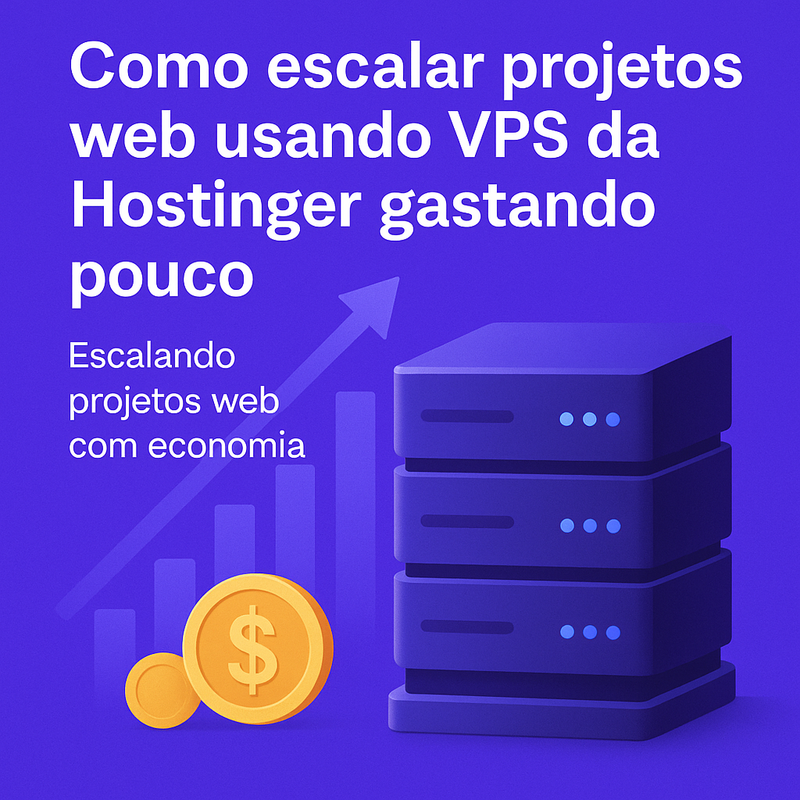 Como escalar projetos web usando VPS da Hostinger gastando pouco