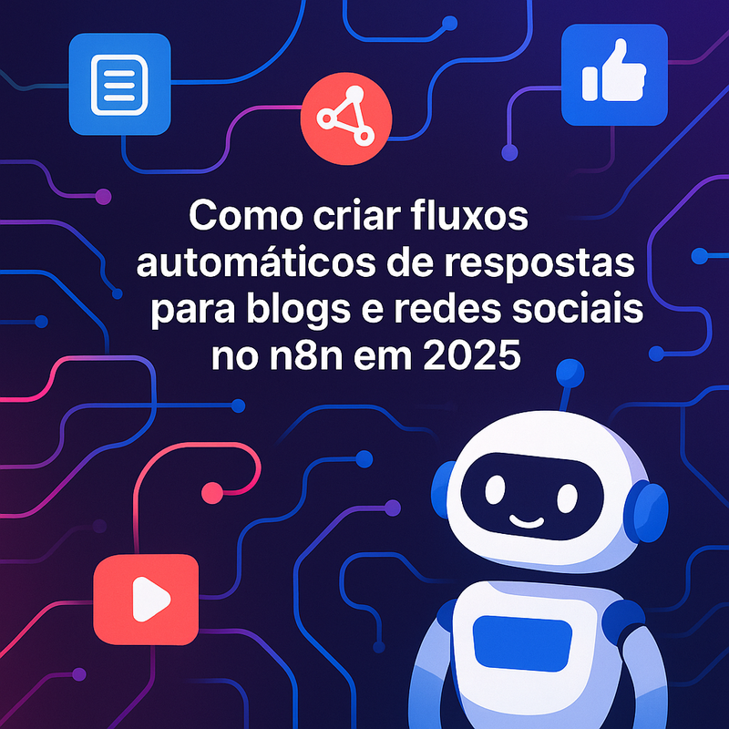 Como criar fluxos automáticos de respostas para blogs e redes sociais no n8n em 2025