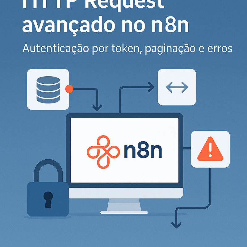 HTTP Request avançado no n8n: autenticação por token, paginação e erros (com exemplos reais)