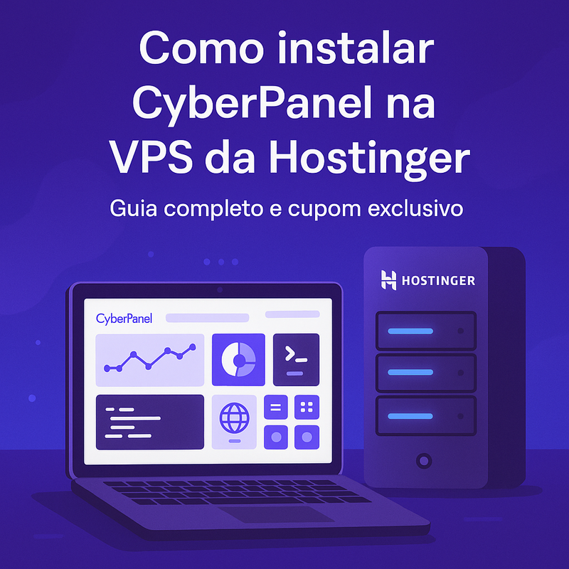 Como instalar CyberPanel na VPS da Hostinger: guia completo e cupom