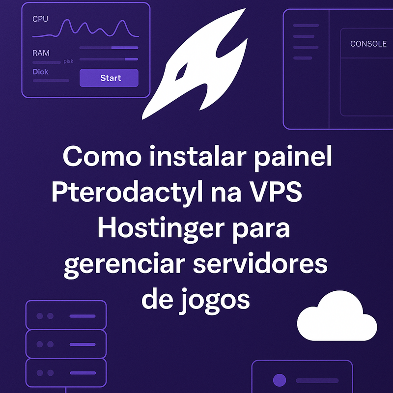 Como instalar painel Pterodactyl na VPS Hostinger para gerenciar servidores de jogos