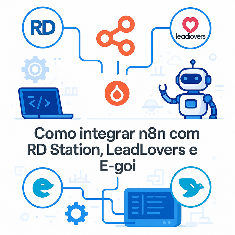 Como integrar n8n com RD Station, LeadLovers e E-goi: Guia completo para automação