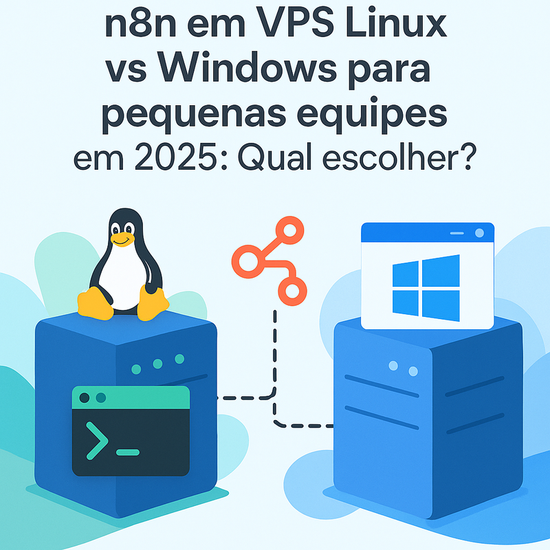 n8n em VPS Linux vs Windows para pequenas equipes em 2025: Qual escolher?