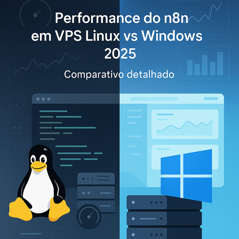 Performance do n8n em VPS Linux vs Windows 2025: Comparativo detalhado