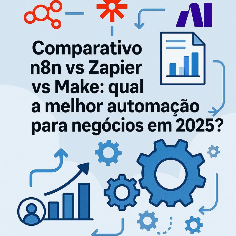 Comparativo n8n vs Zapier vs Make: qual a melhor automação para negócios em 2025?